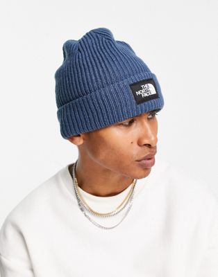 The North Face Salty Lined Beanie In Navy In Blue