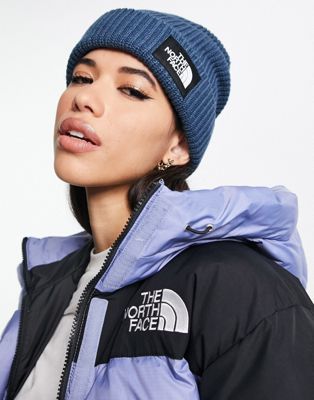 The North Face Salty lined beanie in navy