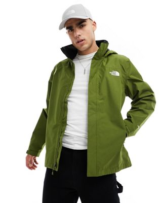 The North Face Sangro logo jacket in olive
