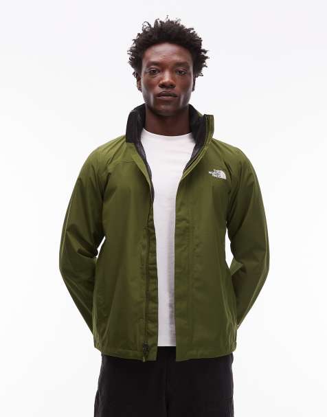 The North Face Sangro waterproof rain jacket in green - view 1