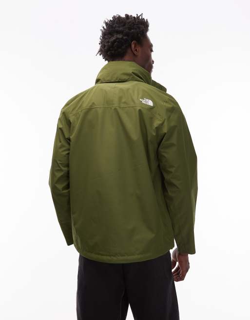 The North Face Sangro waterproof rain jacket in green, 3 of 5