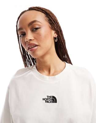 The North Face - Schweres Oversize-T-Shirt in Creme, exklusiv bei ASOS-Weiß