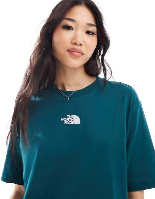 The North Face - Schweres Oversize-T-Shirt in Grün, exklusiv bei ASOS