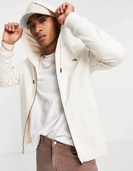 The North Face Scrap Graphic full zip hoodie in white ASOS