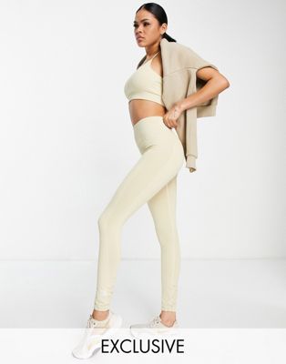 The North Face Seamless leggings in beige Exclusive at ASOS