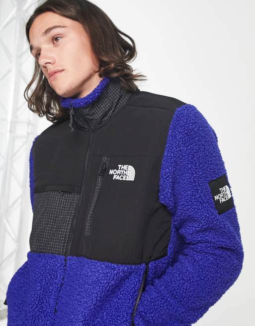 The Face Seasonal Denali - Fleecejakke blå og sort | ASOS