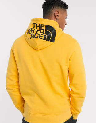 yellow north face hoodie