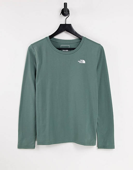 The North Face Seasonal long sleeve t-shirt in green