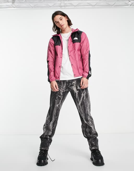 The North Face - Seasonal Mountain - Giacca impermeabile rosa e nera con cappuccio, 4 di 4