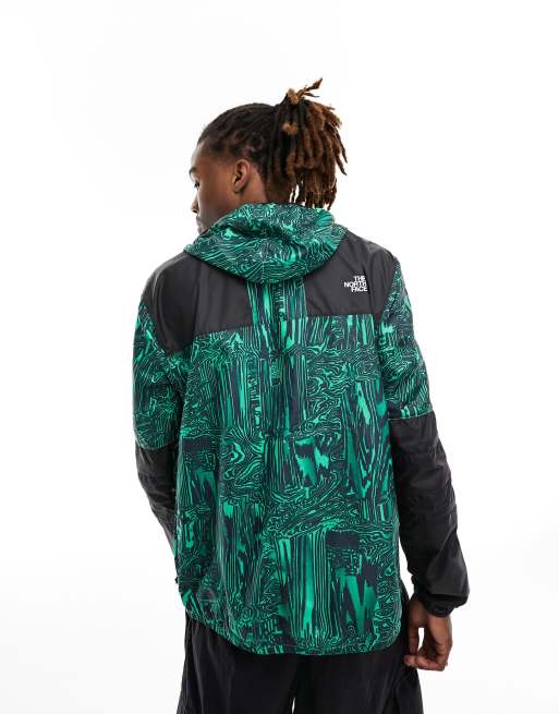 The North Face – Seasonal Mountain – Grön, packbar jacka med digitaliserat mönster, 3 av 4