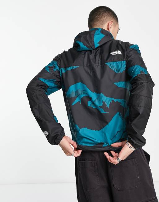 The North Face Seasonal Mountain hooded jacket in blue mountain