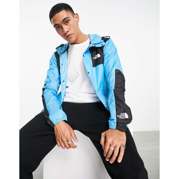 Light blue on sale north face windbreaker