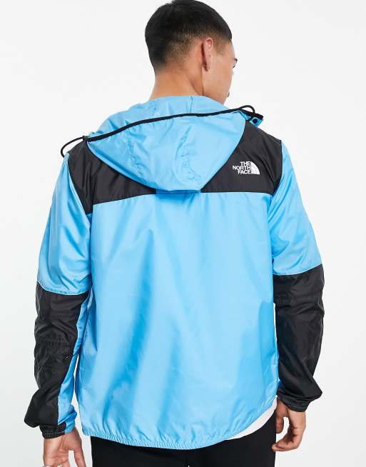 Light blue on sale north face windbreaker