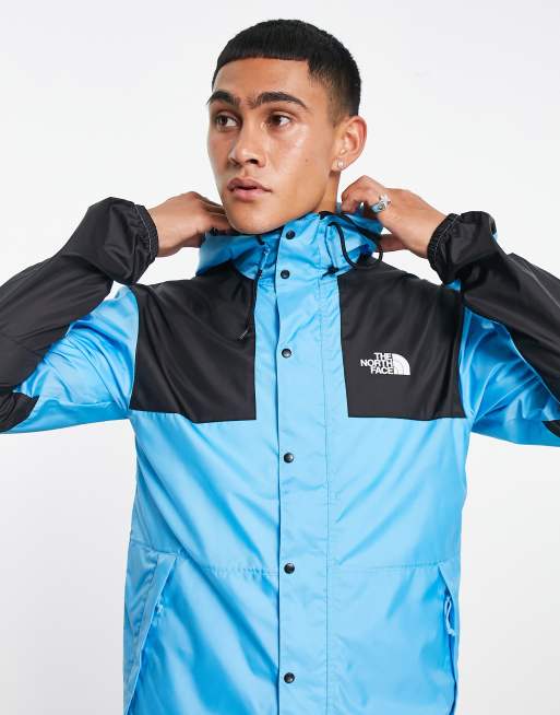 Light blue on sale north face windbreaker