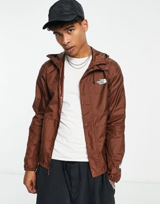 The North Face Seasonal Mountain water repellent hooded jacket in brown - ASOS Price Checker
