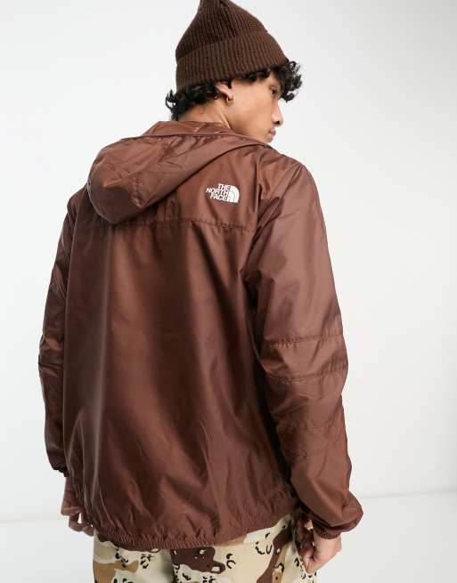 The North Face Seasonal Mountain water repellent hooded jacket in brown