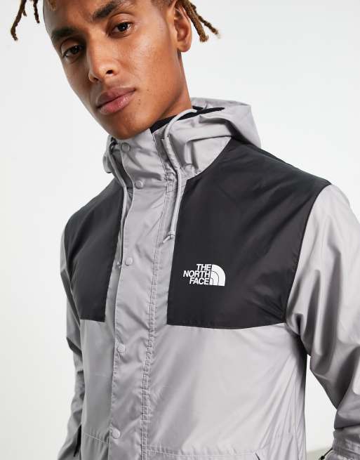 Grey north face windbreaker new arrivals