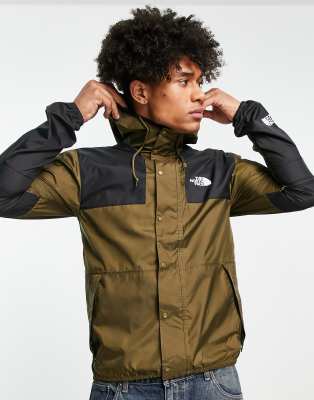 The North Face Seasonal Mountain water repellent jacket in khaki and black - Exclusive at ASOS-Green