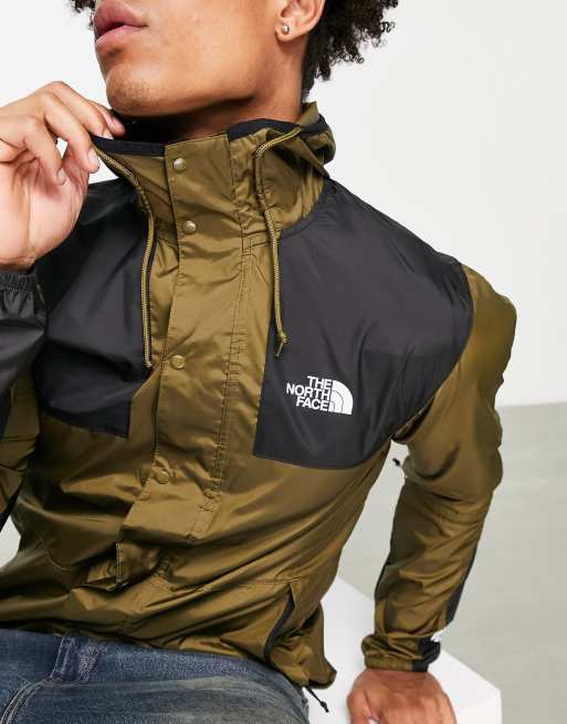 The North Face Seasonal Mountain water repellent jacket in khaki and black  - Exclusive at ASOS