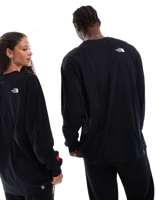 The North Face – Seven Summits Axys Redbox – Langärmliges Oversize-Shirt in Schwarz mit Logo, 4 von 4