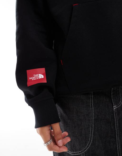 The North Face – Seven Summits Axys Redbox – Oversize-Kapuzenpullover in Schwarz mit Logo, 3 von 4
