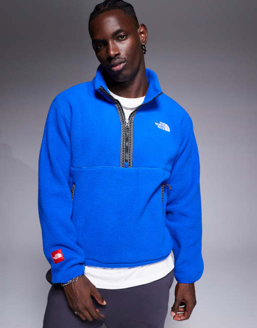 Blue north face quarter zip sale