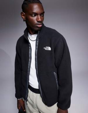 The North Face Seven Summits Fleeski full zip heavyweight fleece jacket in black