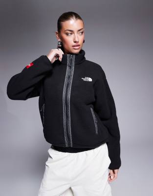 The North Face The North Face Seven Summits Fleeski heavyweight full zip fleece in black