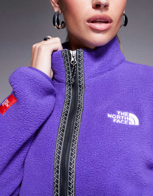 The North Face - Seven Summits Fleeski - Pile pesante viola con chiusura con zip, 2 di 4