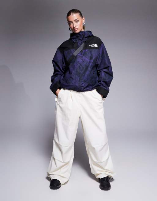 The North Face - Seven Summits Mountain Mono - Giacca viola impermeabile con stampa di montagna