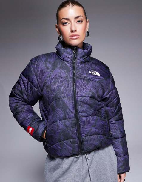 The North Face - Seven Summits TNF 2000 - Piumino viola con stampa di montagna - view 1