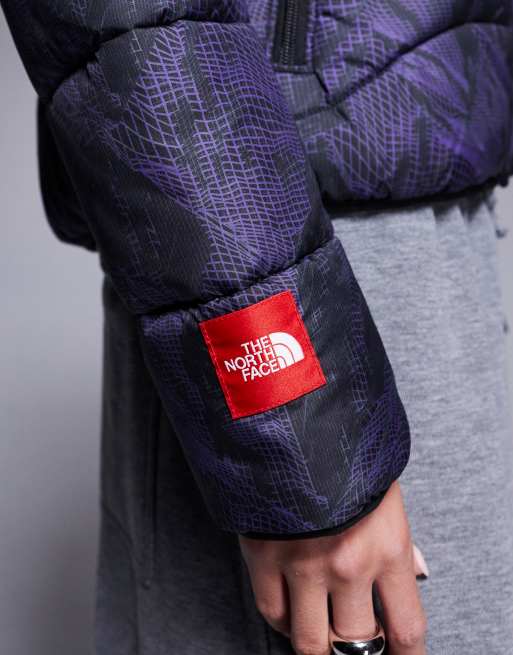 The North Face Seven Summits TNF 2000 puffer jacket in purple mountain print, 2 of 4