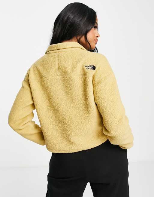 The North Face Sherpa cropped fleece in tan Exclusive at ASOS | ASOS