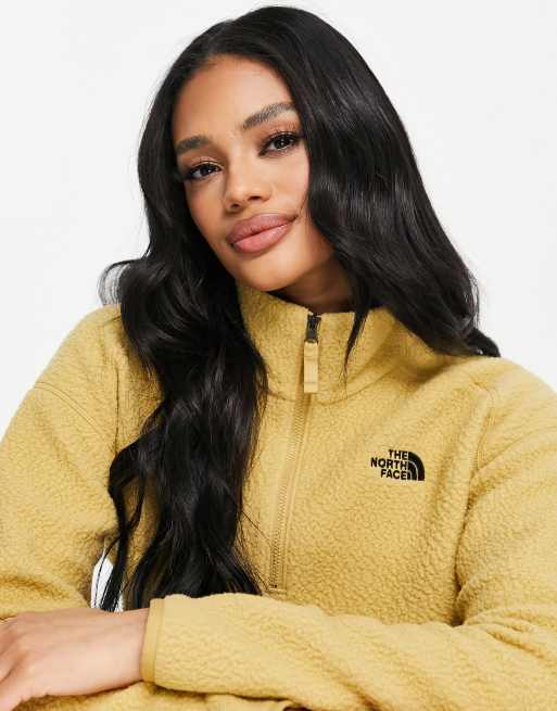 The North Face Sherpa cropped fleece in tan Exclusive at ASOS | ASOS