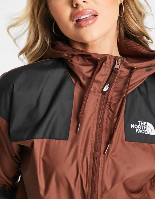 North face panel hot sale wind jacket pink