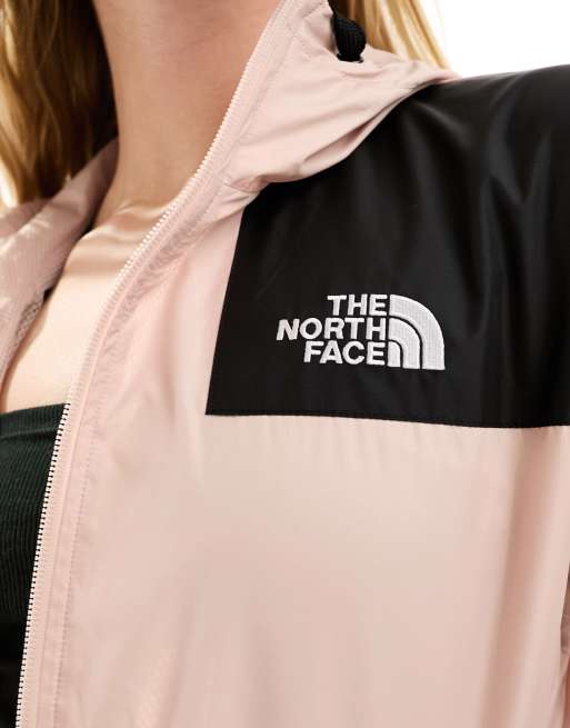 Black and pink north face hoodie sales