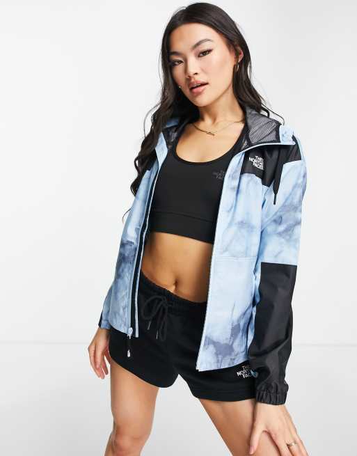 The North Face Sheru jacket in blue tie-dye 