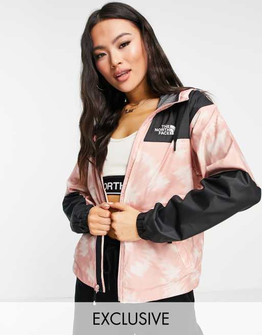tie dye north face jacket