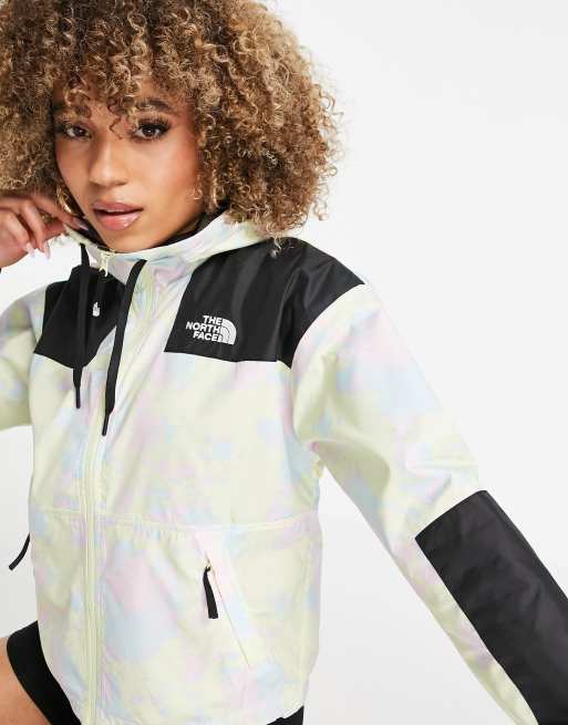 tie dye north face jacket