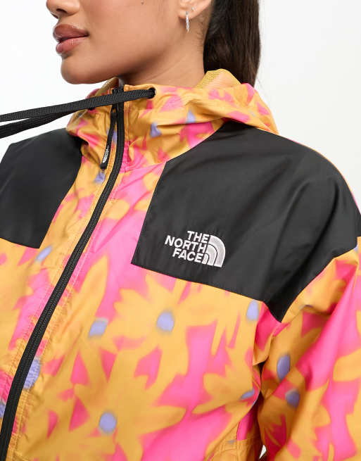 The North Face – Sheru – Shell-Jacke in Gelb mit Blumenmuster, exklusiv bei ASOS, 3 von 4