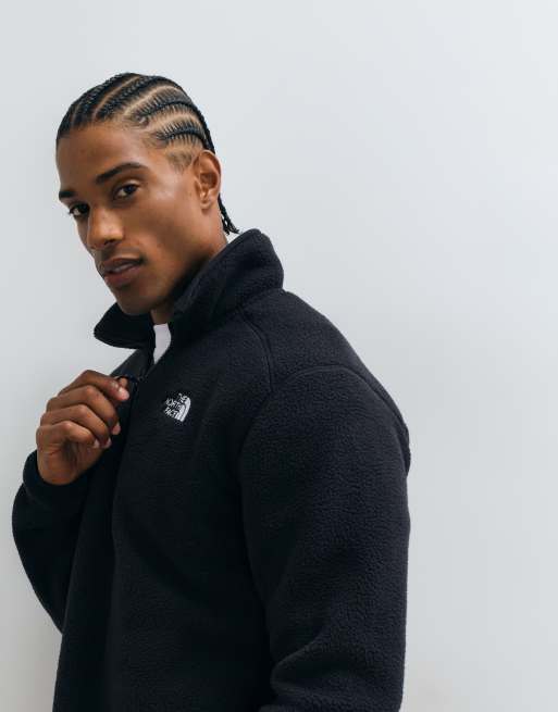 The North Face Shispare 1/4 zip logo fleece in black exclusive to ASOS, 5 of 5