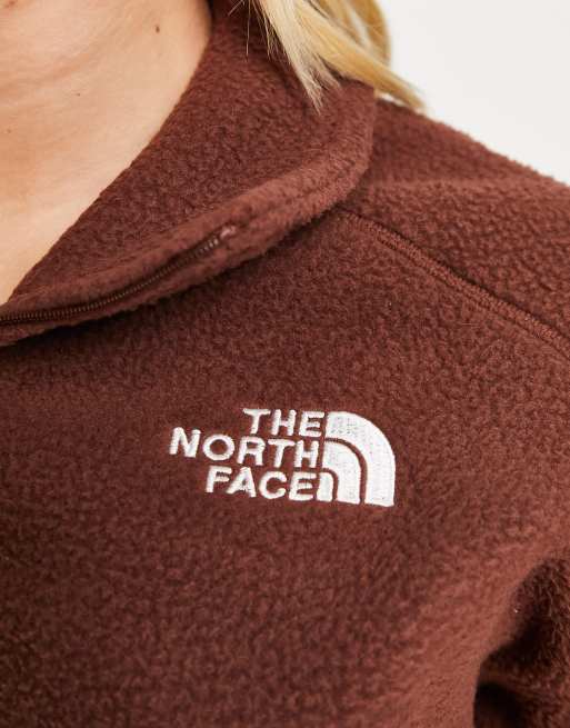 The North Face - Shispare - Brun fleece med lynlås - Kun hos ASOS, 3 af 4