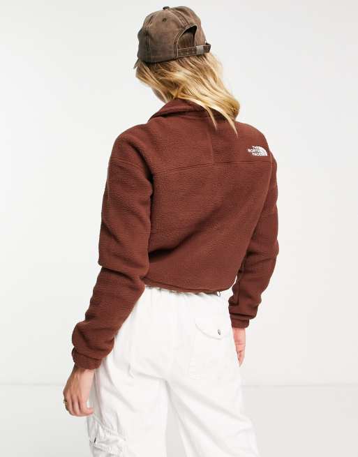 The North Face - Shispare - Felpa in pile borg marrone con zip - In esclusiva per ASOS, 2 di 4