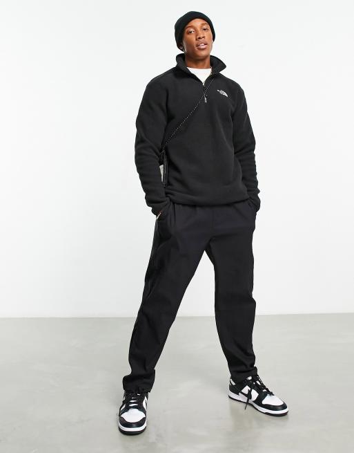 The North Face Shispare high pile 1/4 zip fleece in black Exclusive at ASOS