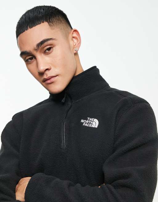 The North Face 1/4 zip fleece in black Exclusive at ASOS