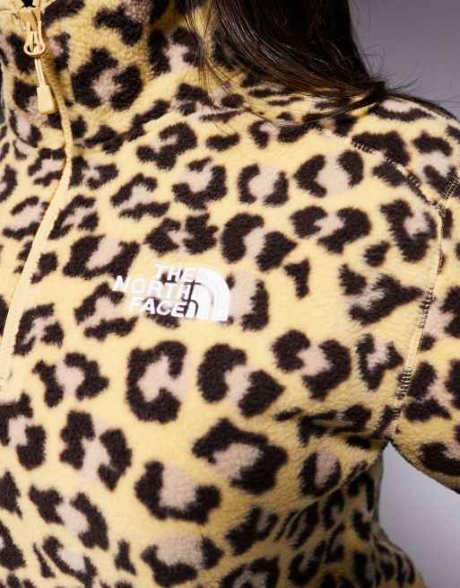 The North Face - Shispare - Pile leopardato con logo e zip corta - In esclusiva per ASOS, 4 di 4