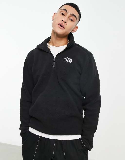 The North Face Shispare Polaire a poils denses et col zippe Noir Exclusivite ASOS