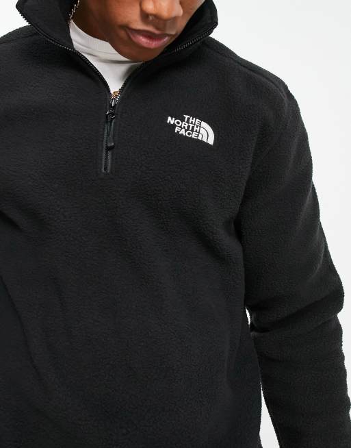 The North Face 1/4 zip fleece in black Exclusive at ASOS