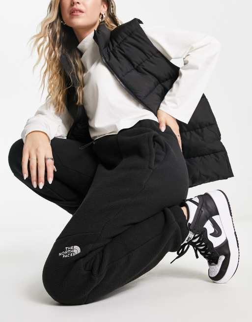 The North Face Shispare high pile fleece joggers in black Exclusive at ASOS