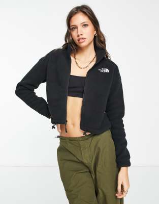 The North Face – Shispare – Sherpa-Fleecejacke in Schwarz mit Reißverschluss, exklusiv bei ASOS
